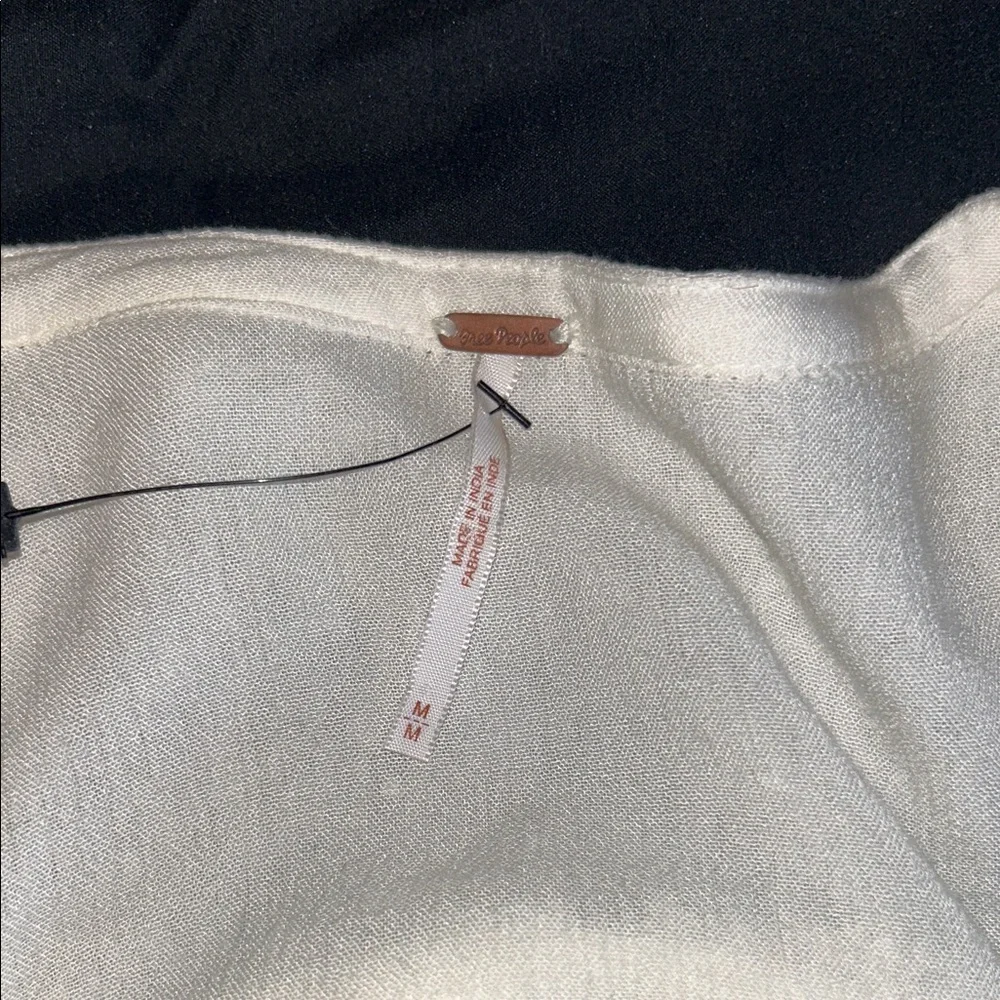 Free People Just the Two of Us Tunic White Boho Shirt - Picture 3 of 3